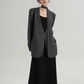 V-Neck Loose Jacket with Choker SRS0324