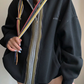 Colorful Drawcord Zip-Up Hoodie YLS1075