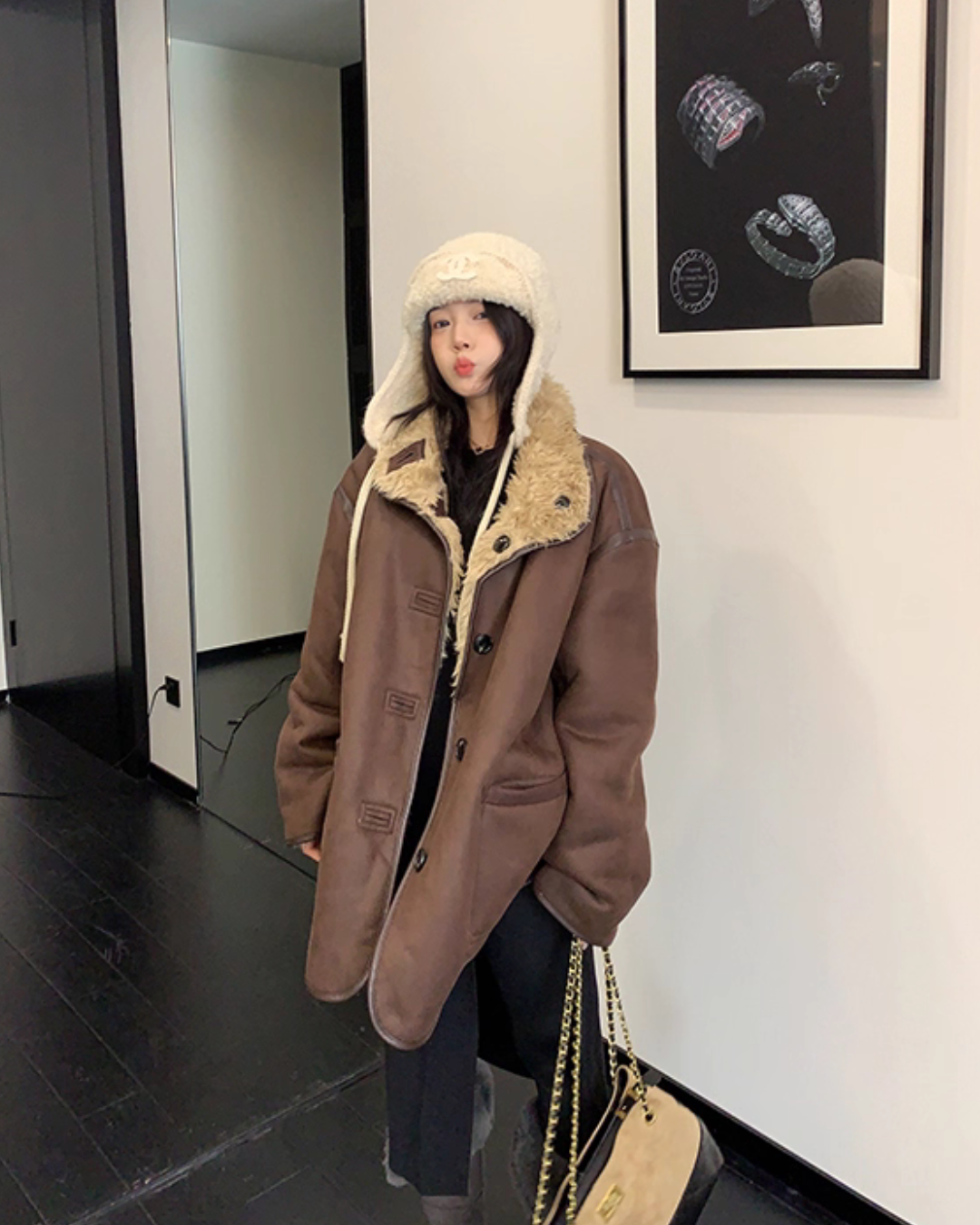 Boa Fleece Reversible Coat YLS1011