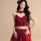Chiffon Ruffle Tops / Chiffon Skirts LAS0019
