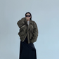 Stand Collar Balloon Sleeve Jacket YLS0921