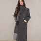 Scarf Collar Double Breasted Wool Coat WDB0003