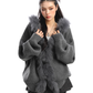 Fur Hood Zip Up Knit BGS0018