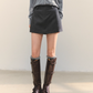 Plaid Spliced Hood Hoodie / Mini Skirt / Flare Pants ASG0066