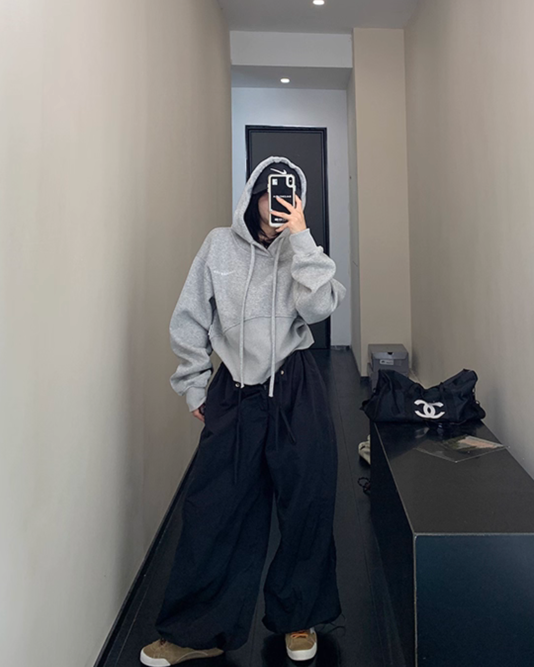 Vintage Short Hood Sweatshirt YLS0915