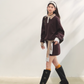 Paid Collar Polo Knit / Mini Skirt ASG0072