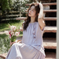 Asymmetrical Tiered Dress / Summer Knit Cardigan SMS0001