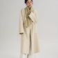 Scarf Collarless Coat SRS0412