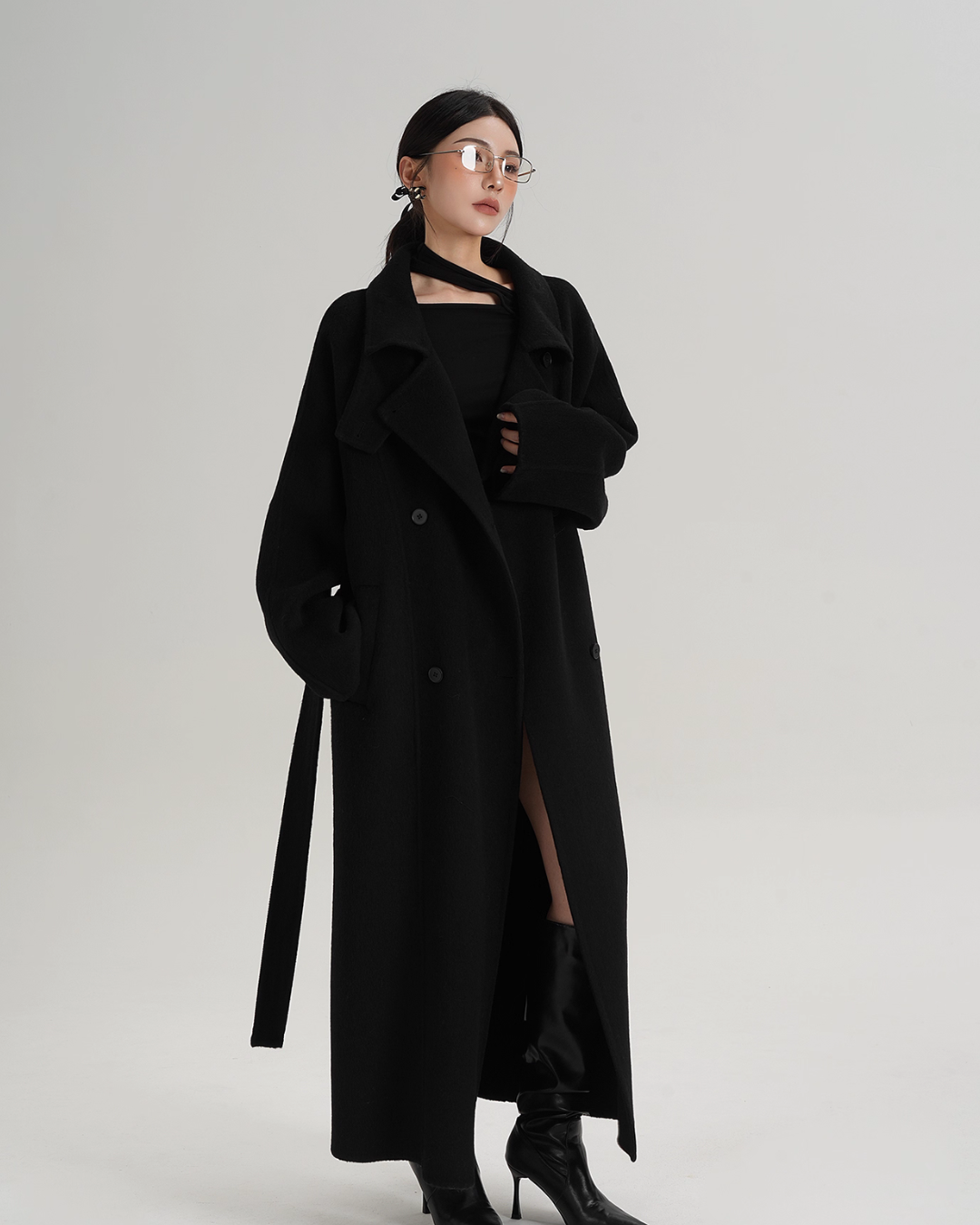 Elegant Long Wool Coat SRS0365