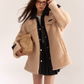 Denim Shearling Casual Coat  ASG0050