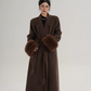 Fur Cuff Long Coat SRS0403