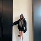 Colorful Drawcord Zip-Up Hoodie YLS1075