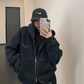 Studded Design Hooded Zip Jacket YLS1033