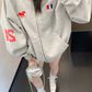 Vintage Loose Zip Hoodie YLS0928