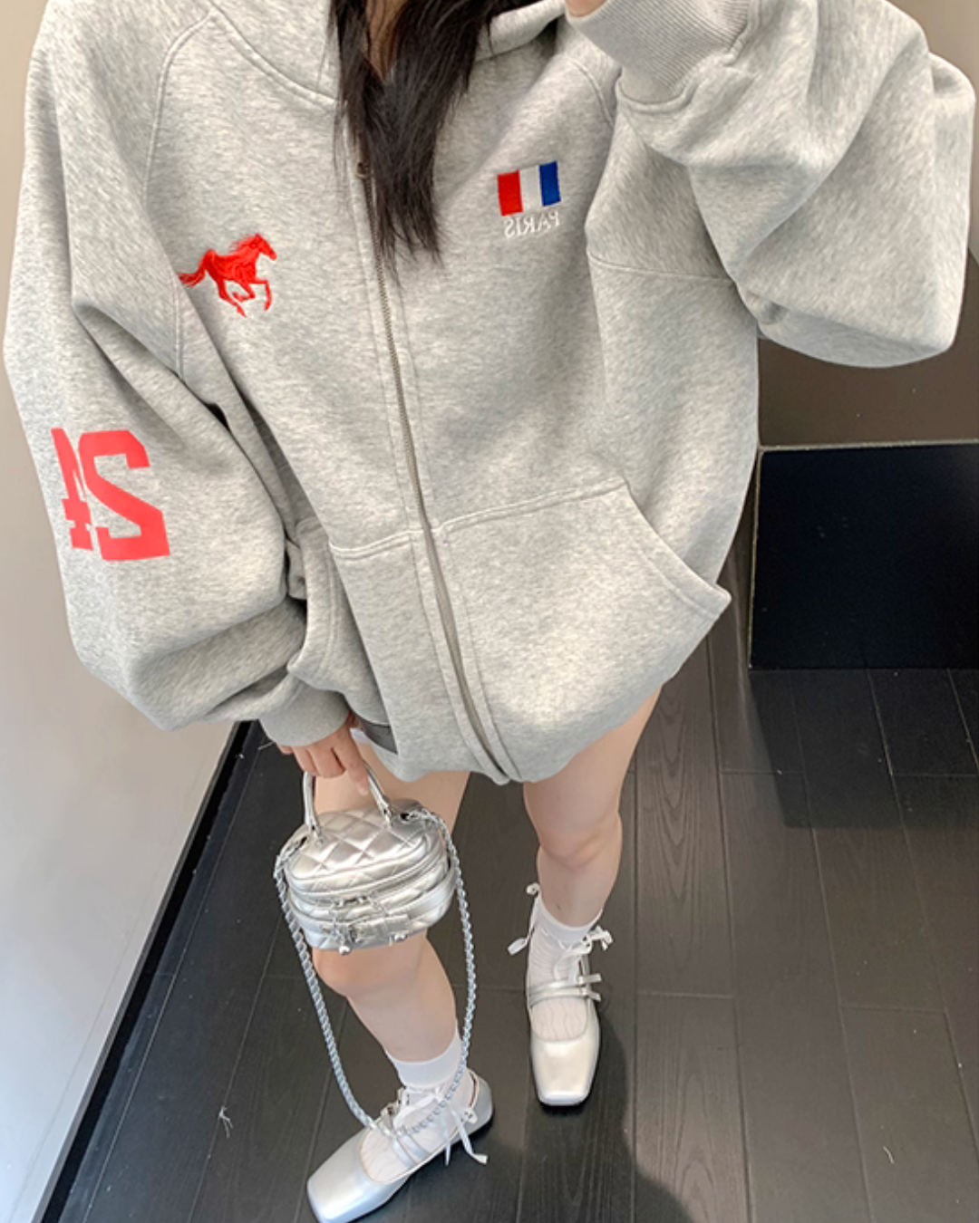 Vintage Loose Zip Hoodie YLS0928