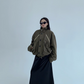 Stand Collar Balloon Sleeve Jacket YLS0921