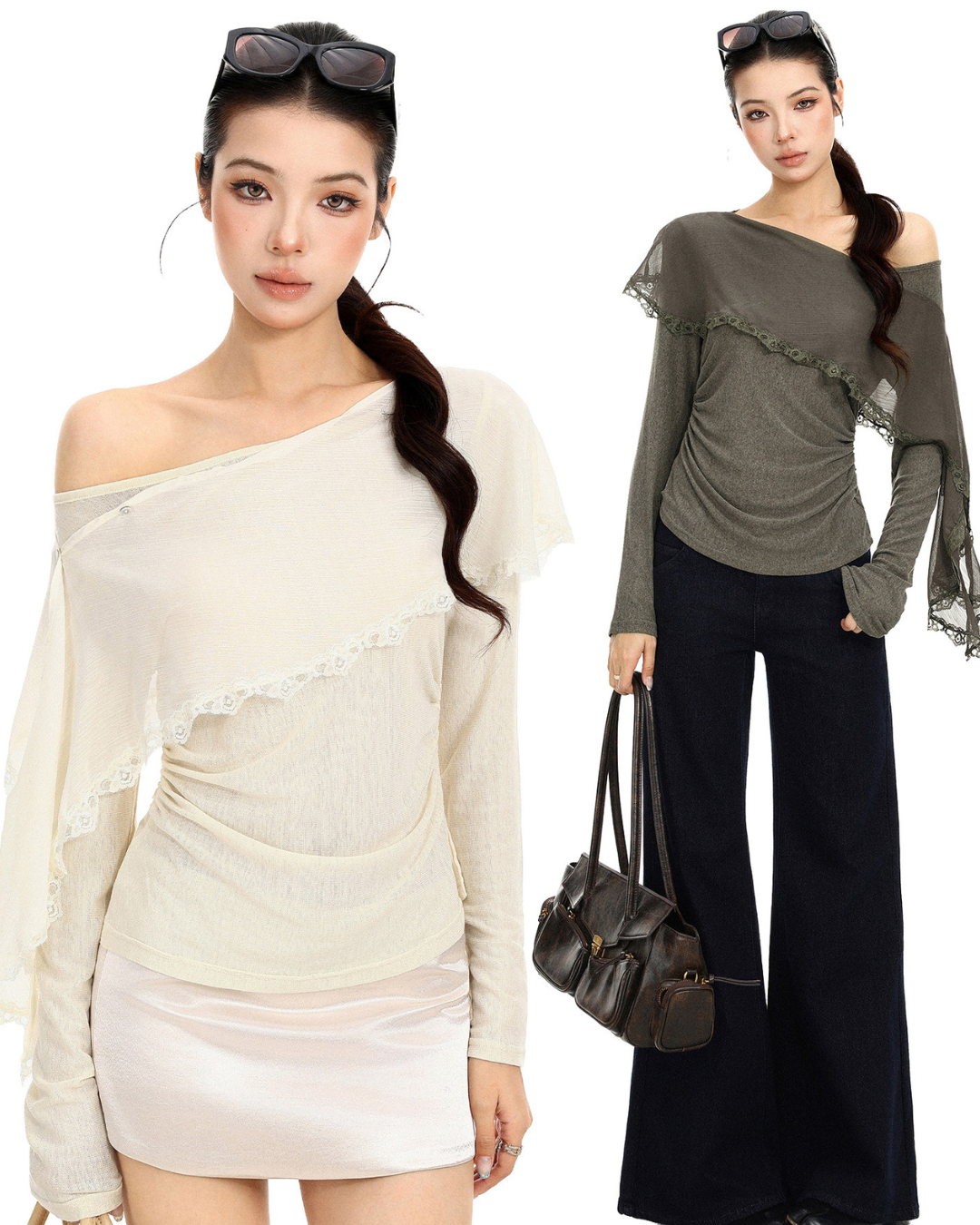 Off-Shoulder Long-Sleeve Top BGS0051