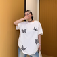 Butterfly Patch Short Sleeve T-Shirt YLS0836