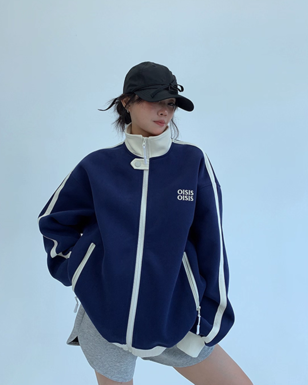 Stand Neck Track Jacket YLS0888