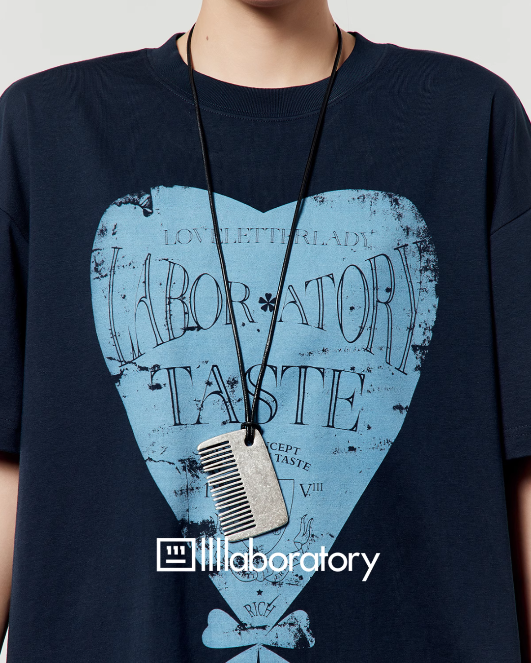 Love Print Round Neck T-Shirt LLA0447