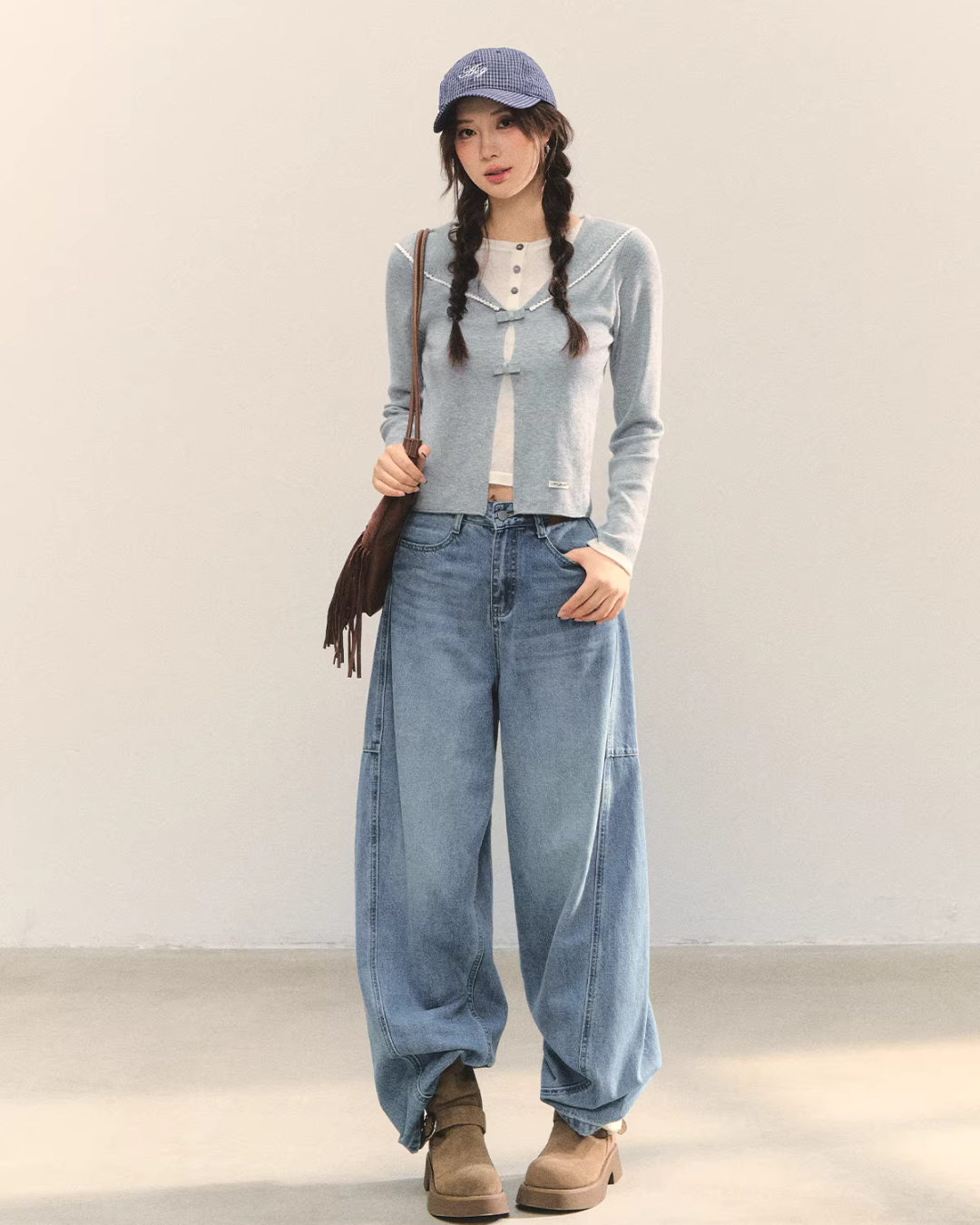 Sailor Collar Layered-Style Top ASG0078