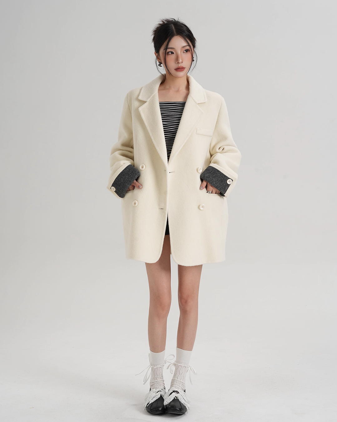 Back Sleeve Wool Blazer SRS0360