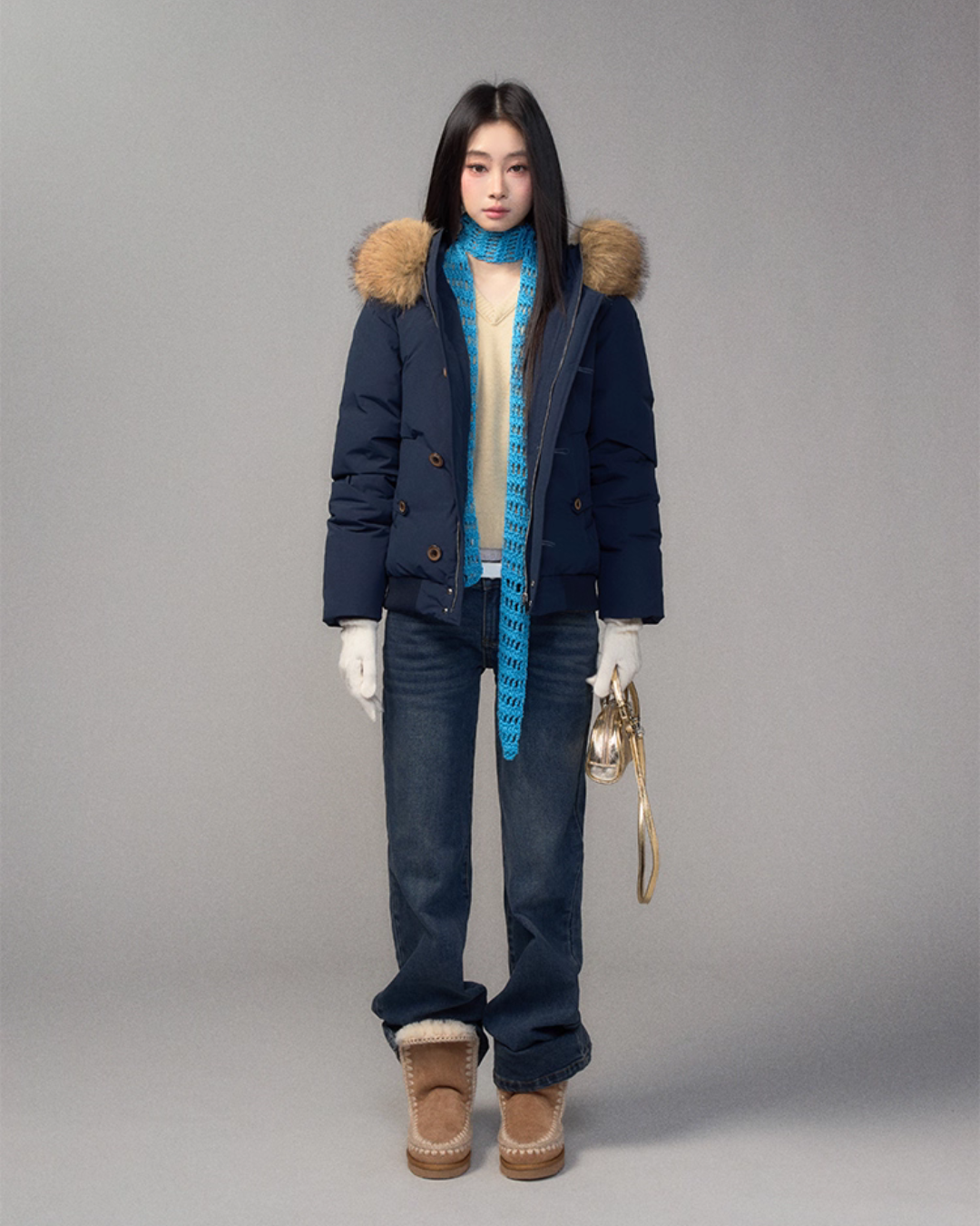 Fur Hood Down Jacket TRK0008