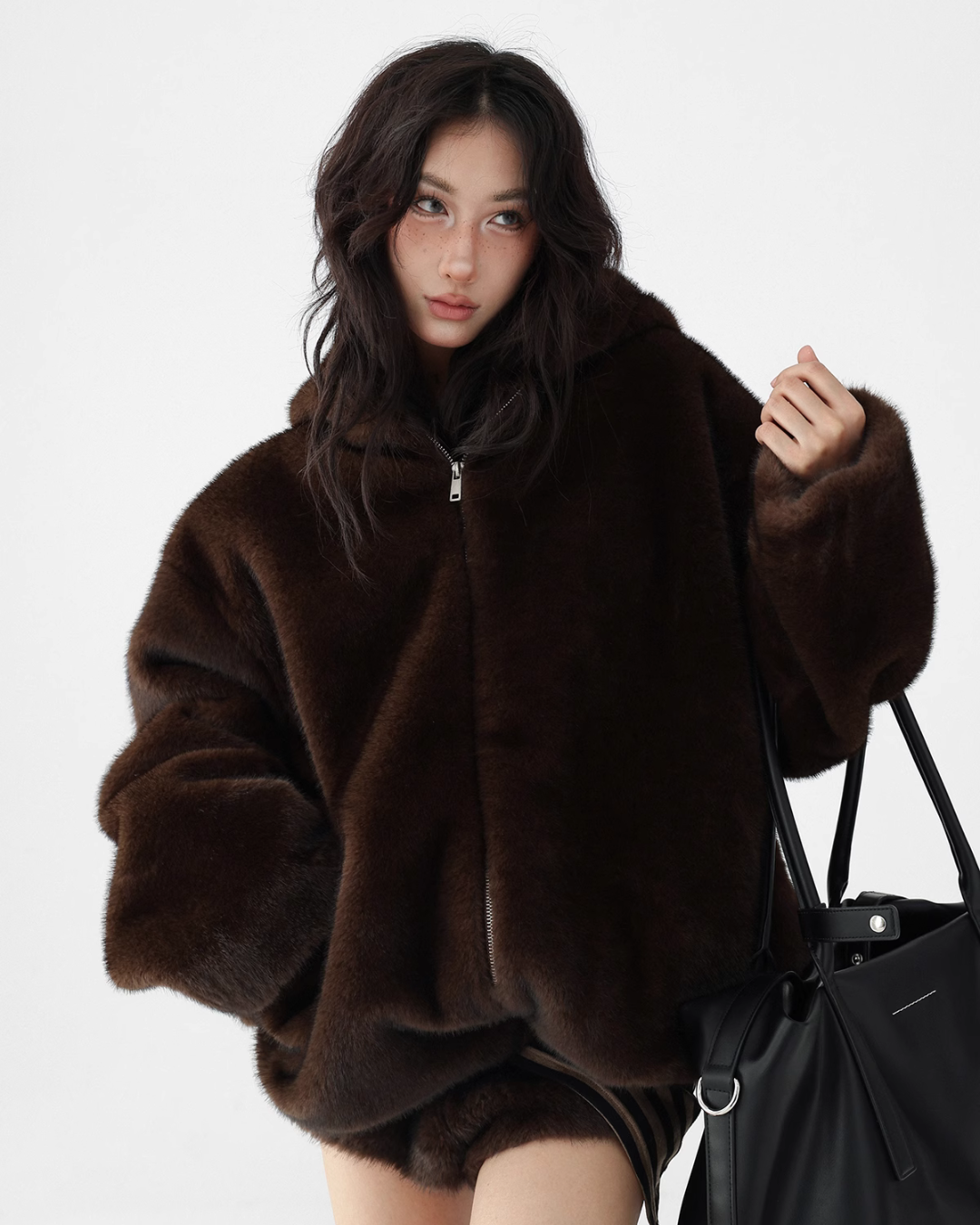 Fur Hoodie Jacket / Fur Shorts ACS0224