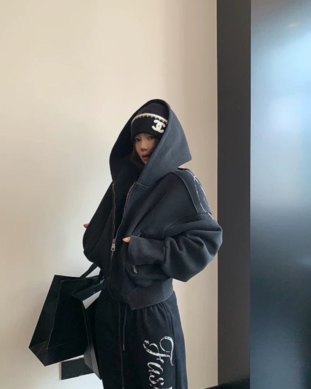 Back Logo Zip Hoodie YLS1036
