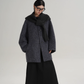 Hood Scarf Mid Length Wool Coat SRS0358