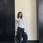 Slim Fit Round Neck Long Sleeve YLS1027