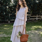 Asymmetrical Tiered Dress / Summer Knit Cardigan SMS0001