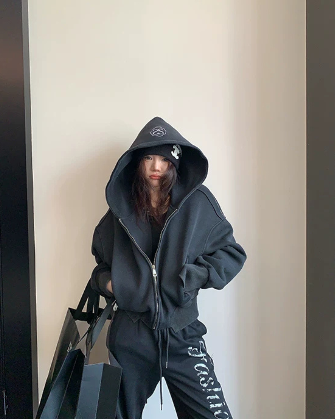 Back Logo Zip Hoodie YLS1036
