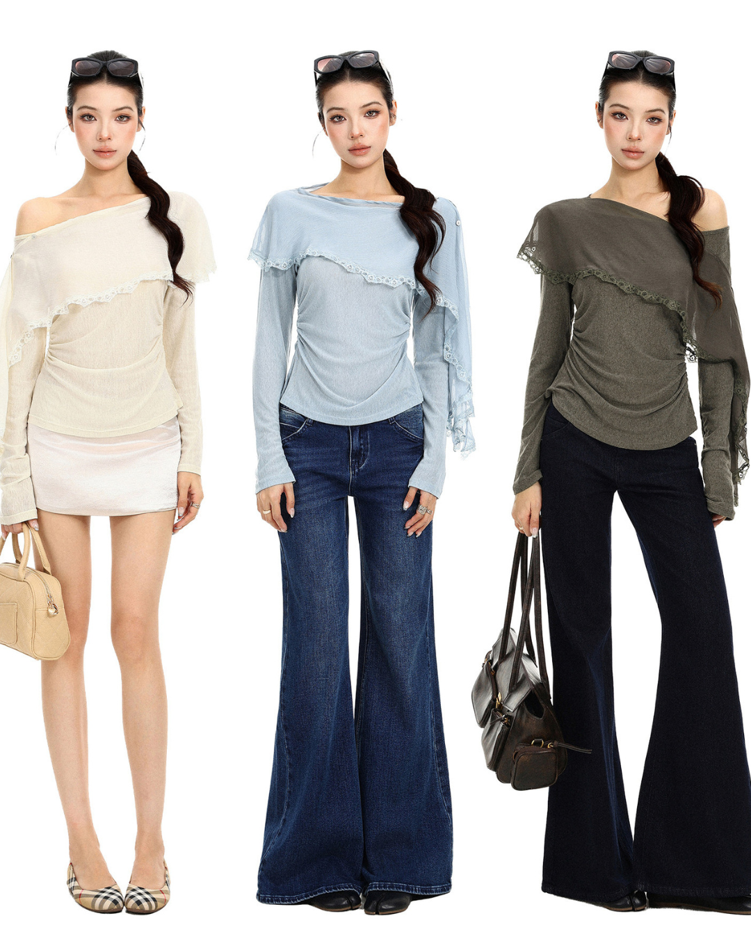 Off-Shoulder Long-Sleeve Top BGS0051