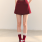 Plaid Spliced Hood Hoodie / Mini Skirt / Flare Pants ASG0066