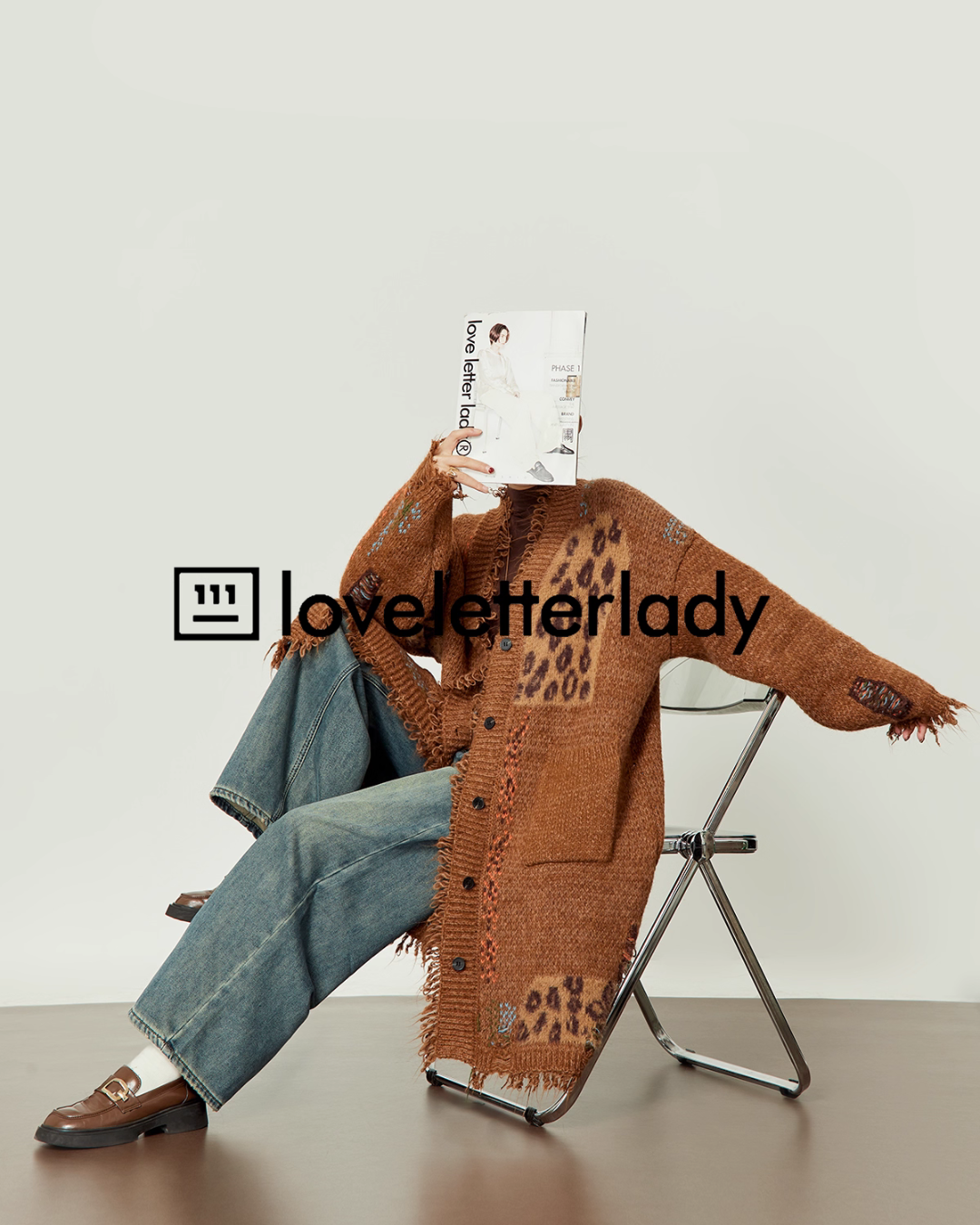 V-Neck Random Knit Cardigan LLA0537