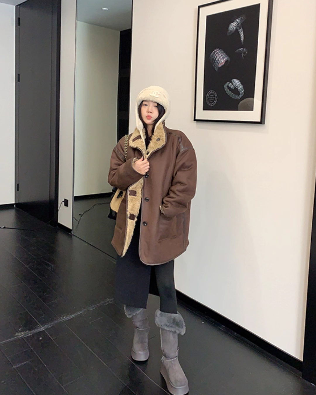 Boa Fleece Reversible Coat YLS1011