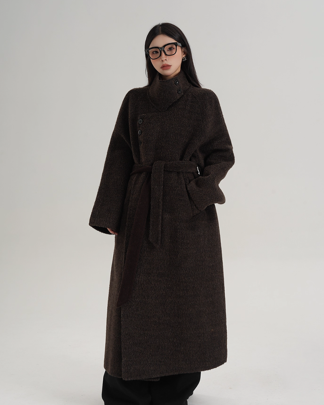 Stand Collar Long Coat SRS0368