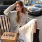 V-Neck Striped Cardigan DEM0017