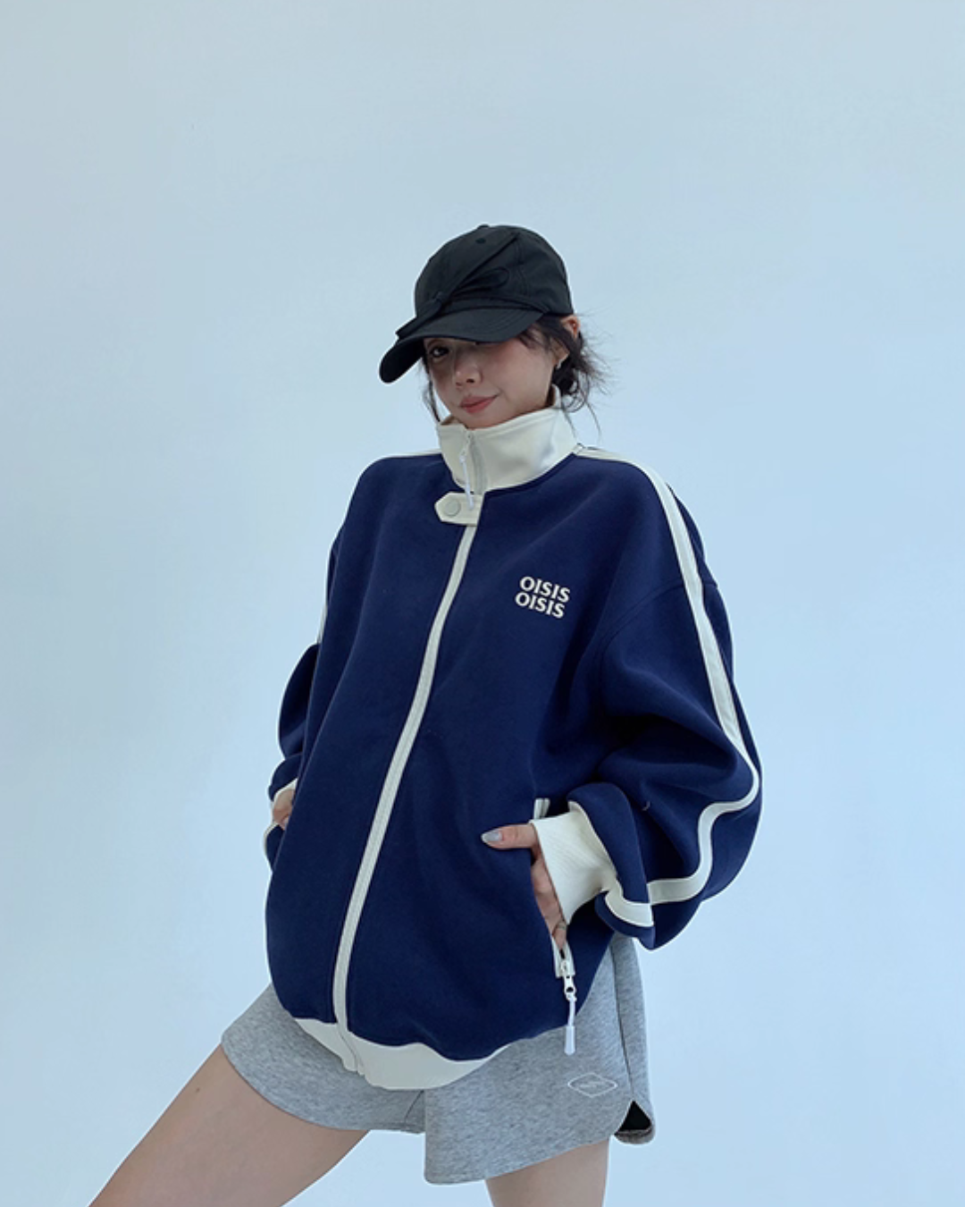 Stand Neck Track Jacket YLS0888