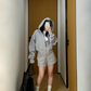 Pearl Cropped Hood Jacket YLS0832
