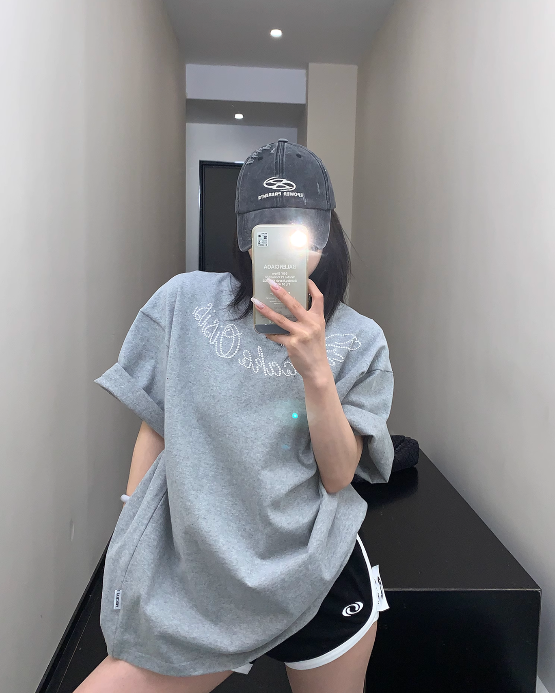Pearl logo short sleeve T-shirt YLS0837