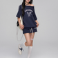One Shoulder Sweat Top / Sweat Mini Skirt ASG0044