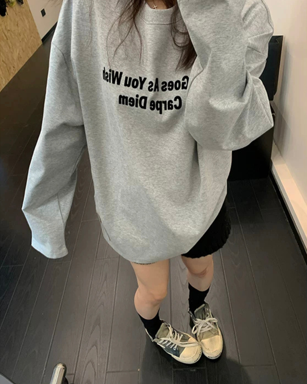 Logo Oversized Long-Sleeve T-Shirt YLS1061