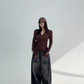 Slim Zip Long Sleeve Tops YLS0733
