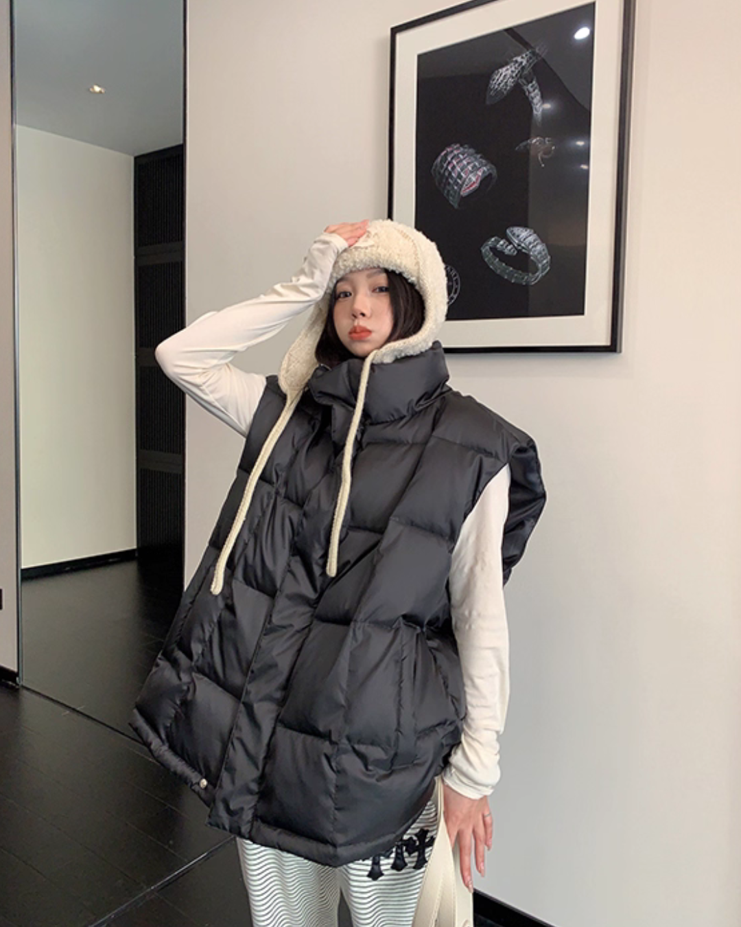 Stand Collar Down Vest YLS1006
