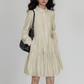 Polo Collar Long-Sleeve Dress VAS0190