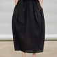 French Ribbon Sleeveless Top / Irregular Tulip Hem Skirt TEO0010