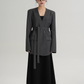V-Neck Loose Jacket with Choker SRS0324