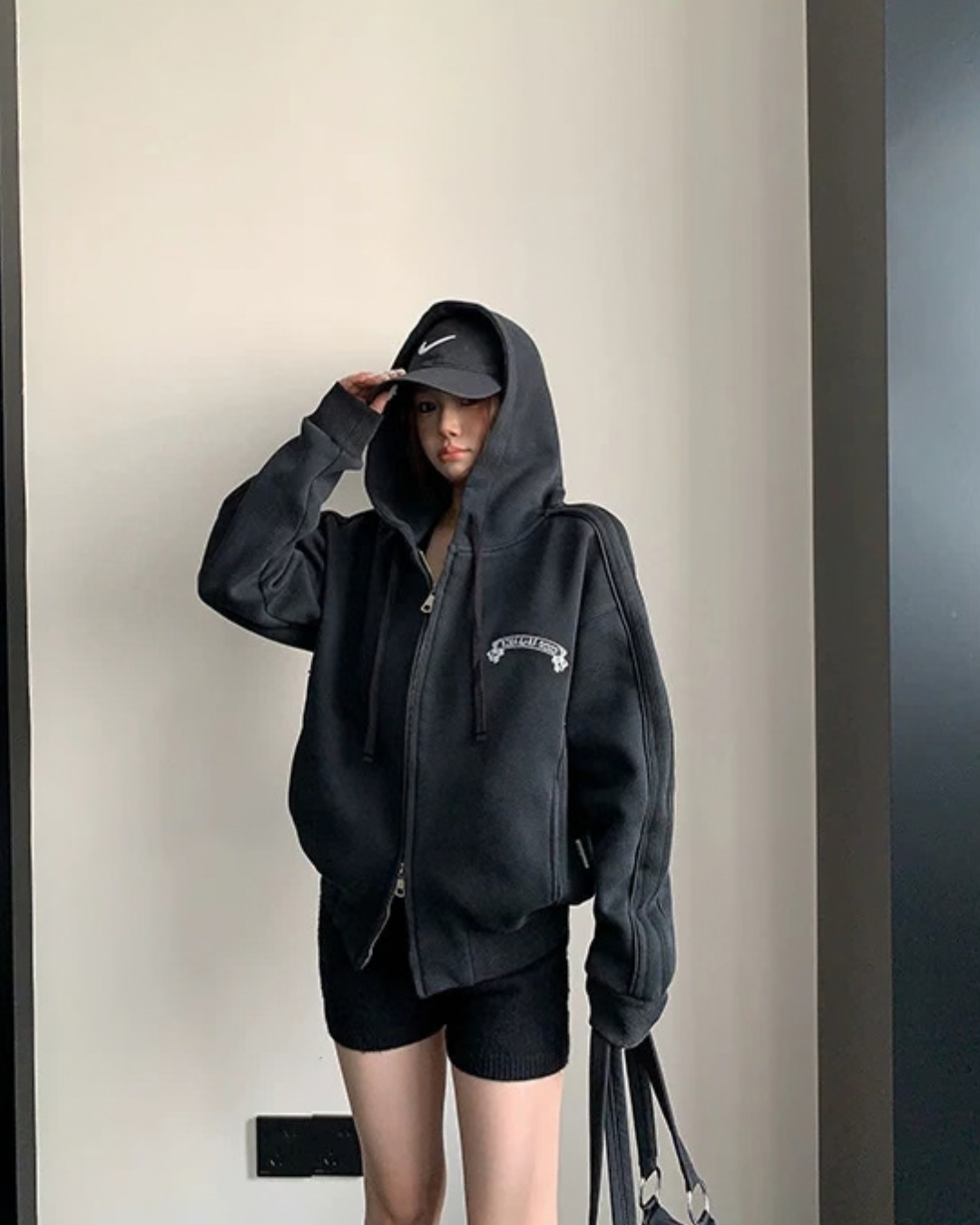 Side Line Double Zip Big Hoodie YLS1053